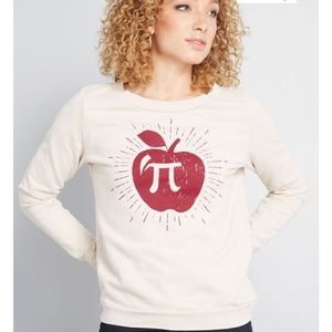 ModCloth Apple Pi Graphic Sweatshirt
